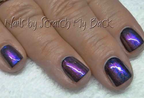 CND Shellac "Mood Ring" nails.